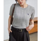 ＜Ｕ．Ｓ．ＰＯＬＯＡＳＳＮ．＞ワンポイント半袖ケーブルニット | RANAN | 詳細画像12 