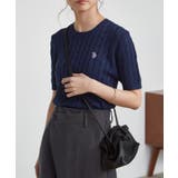 ＜Ｕ．Ｓ．ＰＯＬＯＡＳＳＮ．＞ワンポイント半袖ケーブルニット | RANAN | 詳細画像23 