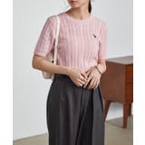 ＜Ｕ．Ｓ．ＰＯＬＯＡＳＳＮ．＞ワンポイント半袖ケーブルニット | RANAN | 詳細画像25 