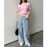 <U.S.POLO ASSN.>ワンポイント半袖ケーブルニット | RANAN | 詳細画像32