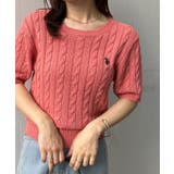 <U.S.POLO ASSN.>ワンポイント半袖ケーブルニット | RANAN | 詳細画像35