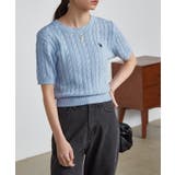 ＜Ｕ．Ｓ．ＰＯＬＯＡＳＳＮ．＞ワンポイント半袖ケーブルニット | RANAN | 詳細画像5 