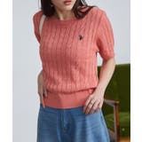 ＜Ｕ．Ｓ．ＰＯＬＯＡＳＳＮ．＞ワンポイント半袖ケーブルニット | RANAN | 詳細画像9 