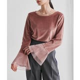 チュールフレアー袖ベロアプルオーバー | RANAN | 詳細画像12 