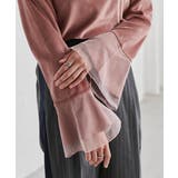 チュールフレアー袖ベロアプルオーバー | RANAN | 詳細画像15 