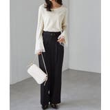 チュールフレアー袖ベロアプルオーバー | RANAN | 詳細画像20 