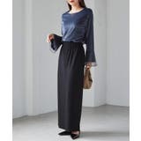 チュールフレアー袖ベロアプルオーバー | RANAN | 詳細画像25 