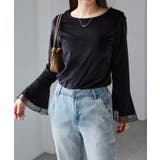 チュールフレアー袖ベロアプルオーバー | RANAN | 詳細画像26 