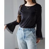 チュールフレアー袖ベロアプルオーバー | RANAN | 詳細画像28 