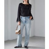 チュールフレアー袖ベロアプルオーバー | RANAN | 詳細画像29 