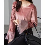 チュールフレアー袖ベロアプルオーバー | RANAN | 詳細画像33 