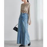 チュールフレアー袖ベロアプルオーバー | RANAN | 詳細画像4 