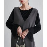 チュールフレアー袖ベロアプルオーバー | RANAN | 詳細画像7 