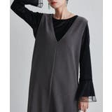 チュールフレアー袖ベロアプルオーバー | RANAN | 詳細画像9 