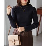 リブパイピングハイネックニット | RANAN | 詳細画像3 