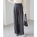 【選べる股下】ウール調センタープレスタックワイドパンツ | RANAN | 詳細画像12 