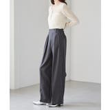 【選べる股下】ウール調センタープレスタックワイドパンツ | RANAN | 詳細画像15 