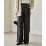 【選べる股下】ウール調センタープレスタックワイドパンツ | RANAN | 詳細画像17 