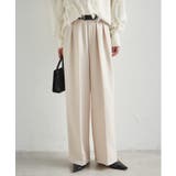 【選べる股下】ウール調センタープレスタックワイドパンツ | RANAN | 詳細画像20 