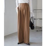 【選べる股下】ウール調センタープレスタックワイドパンツ | RANAN | 詳細画像25 