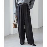 【選べる股下】ウール調センタープレスタックワイドパンツ | RANAN | 詳細画像3 