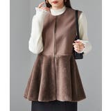 ペプラムファー切替ジレ | RANAN | 詳細画像10 