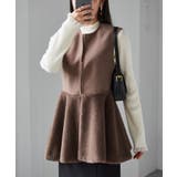 ペプラムファー切替ジレ | RANAN | 詳細画像19 