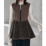 ペプラムファー切替ジレ | RANAN | 詳細画像20 