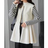 ペプラムファー切替ジレ | RANAN | 詳細画像6 