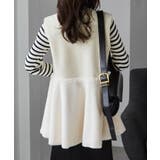 ペプラムファー切替ジレ | RANAN | 詳細画像7 