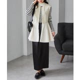 ペプラムファー切替ジレ | RANAN | 詳細画像8 