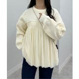 ＭＴＬビスチェ風チュールドッキングニット | RANAN | 詳細画像9 