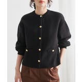 ゴールド調ボタンニットカーディガン | RANAN | 詳細画像17 