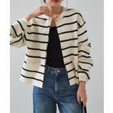 ゴールド調ボタンニットカーディガン | RANAN | 詳細画像21 