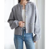 ゴールド調ボタンニットカーディガン | RANAN | 詳細画像27 