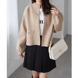 ゴールド調ボタンニットカーディガン | RANAN | 詳細画像30 