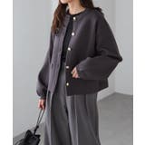 ゴールド調ボタンニットカーディガン | RANAN | 詳細画像37 