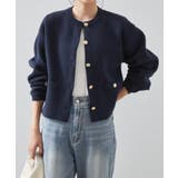 ゴールド調ボタンニットカーディガン | RANAN | 詳細画像6 