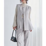 ＜２点セット＞ペプラムベストセットアップ | RANAN | 詳細画像23 