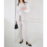 グレージュ | ＜２点セット＞ペプラムベストセットアップ | RANAN