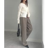 あったか裏ベロアニットコールワイドパンツ | RANAN | 詳細画像3 