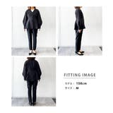 【2点セット】洗える 防シワＶネックペプラムトップステーパードパンツセットアップ | RANAN | 詳細画像33 