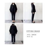 【2点セット】洗える 防シワＶネックペプラムトップステーパードパンツセットアップ | RANAN | 詳細画像34 