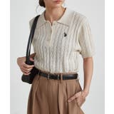 <U.S.P>半袖襟付きニット | RANAN | 詳細画像11