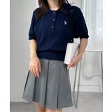 <U.S.POLO ASSN.>半袖襟付きニット | RANAN | 詳細画像20