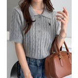<U.S.POLO ASSN.>半袖襟付きニット | RANAN | 詳細画像24