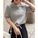 <U.S.POLO ASSN.>半袖襟付きニット | RANAN | 詳細画像25
