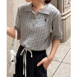 <U.S.POLO ASSN.>半袖襟付きニット | RANAN | 詳細画像27