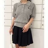 <U.S.POLO ASSN.>半袖襟付きニット | RANAN | 詳細画像30