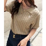 <U.S.POLO ASSN.>半袖襟付きニット | RANAN | 詳細画像32